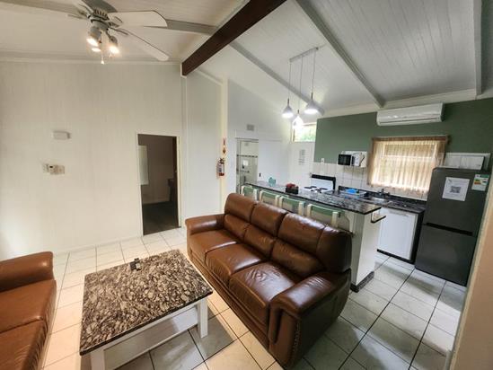 Plettenberg, A Forever Resort: 6-Sleeper Brick Chalet. No river view. 3 bedrooms (2 single beds & 2 bunk beds.)